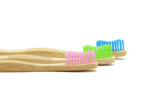 Toothbrushes adult  Pack 3  - Pink, Green and Blue - GMD Boutique