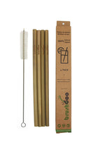 Load image into Gallery viewer, Bamboo Straws Pack of 4 - GMD Boutique
