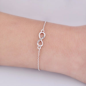 Crystal Stainless Steel Infinity Bracelet - GMD Boutique