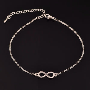 Crystal Stainless Steel Infinity Bracelet - GMD Boutique