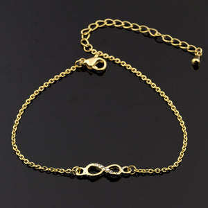 Crystal Stainless Steel Infinity Bracelet - GMD Boutique