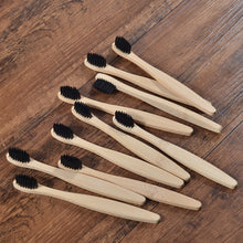 Load image into Gallery viewer, 10 Eco Friendly Bamboo Kids Toothbrushes - Soft Bristle - GMD Boutique
