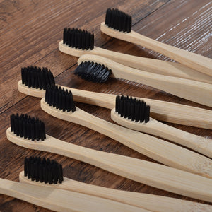 10 Eco Friendly Bamboo Kids Toothbrushes - Soft Bristle - GMD Boutique