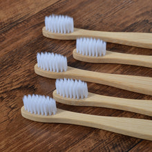 Load image into Gallery viewer, 10 Eco Friendly Bamboo Kids Toothbrushes - Soft Bristle - GMD Boutique
