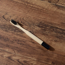 Load image into Gallery viewer, 10 Eco Friendly Bamboo Kids Toothbrushes - Soft Bristle, Cylindrical Handle - GMD Boutique
