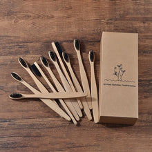 Load image into Gallery viewer, 10 Eco Friendly Bamboo Adult Toothbrushes - Soft Bristle - GMD Boutique
