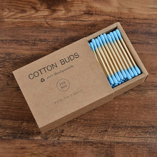 Load image into Gallery viewer, Eco-Friendly Bamboo Cotton Swabs - 200 Pieces/Box - GMD Boutique
