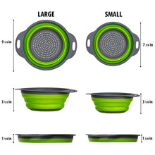 Load image into Gallery viewer, 2 Foldable Silicone Non-Toxic Strainers With Grips - GMD Boutique
