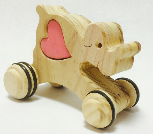 Handmade Wooden Dog On Wheels - GMD Boutique