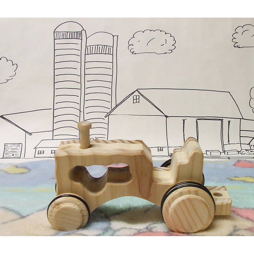Handmade Wooden Farm Tractor - GMD Boutique