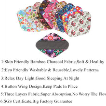 Load image into Gallery viewer, Reusable Bamboo Menstrual Pads - GMD Boutique
